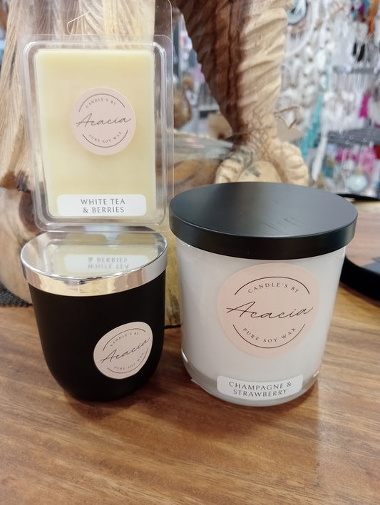 "By Acacia" 100% Pure Soy Wax Candle