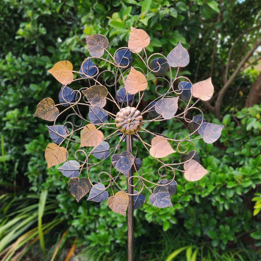 Bronze Leaf Wind Spinner