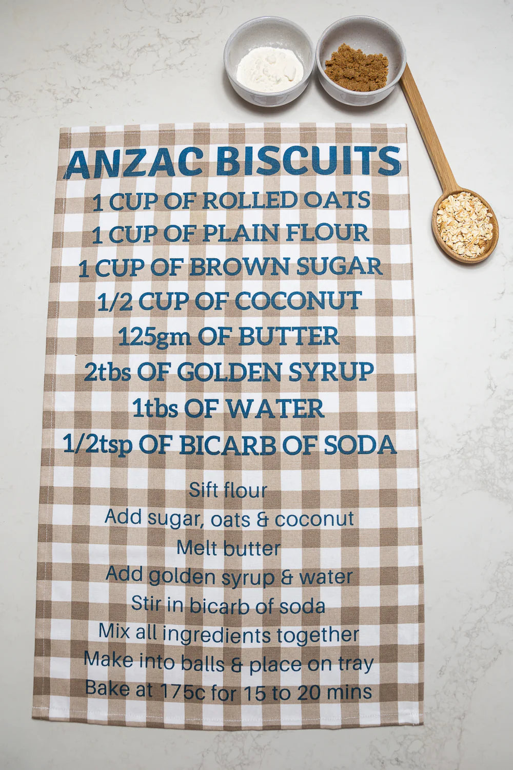 Anzac Biscuits - Tea Towel